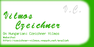 vilmos czeichner business card
